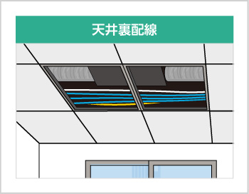 天井裏配線 天井裏配線